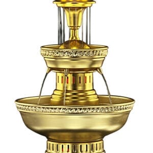 Duchess, A Gold Anodized Aluminum Multi Beverage Champagne Fountain