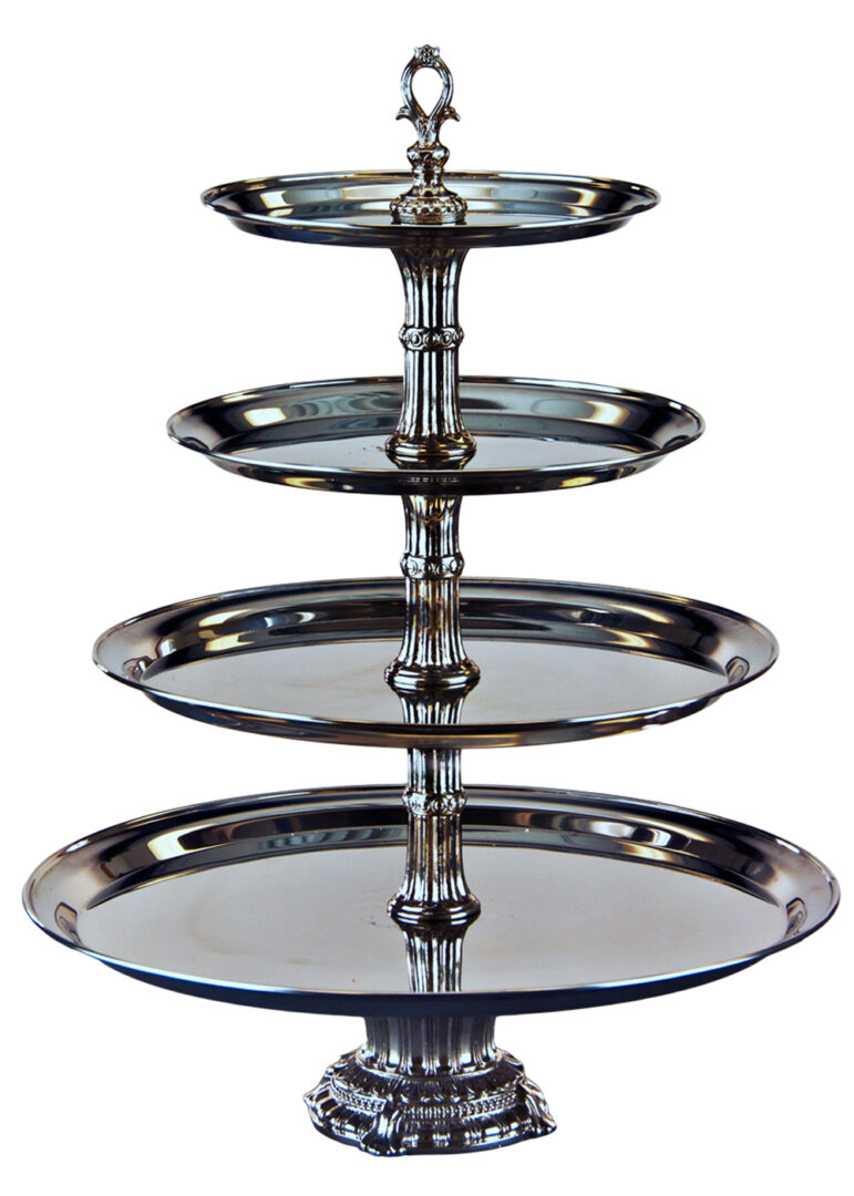 Artemis with Column Finish in Brass Plated Gold and Nickel Plated Silver Options
