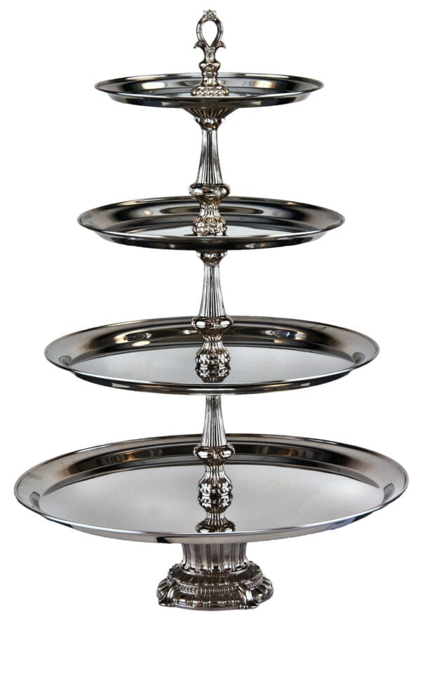 Artemis, Four Tiered Tray Display Stand, A Venetian Collection