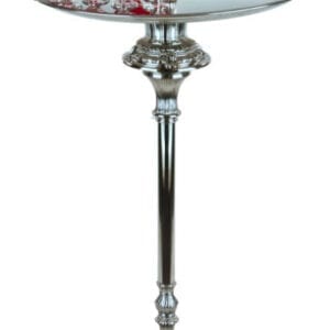 Liberty Stand Saturn Two Tiered Tray Nickel Plated Silver
